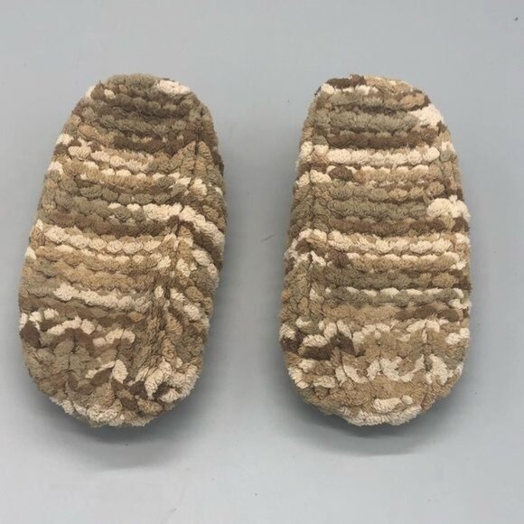 Kids Handmade Knitted Camo Slippers soft 6.6" long READ - Picture 10 of 10